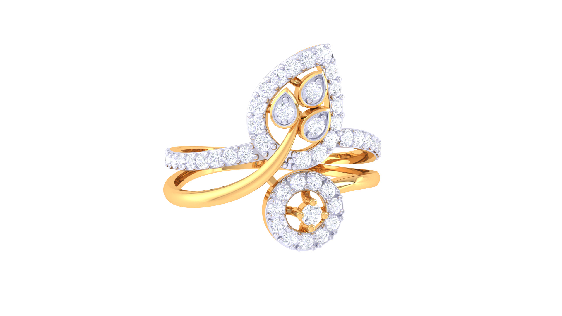 Women Ring MTL 3dm STL OBJ FBX Details 3D print model_3