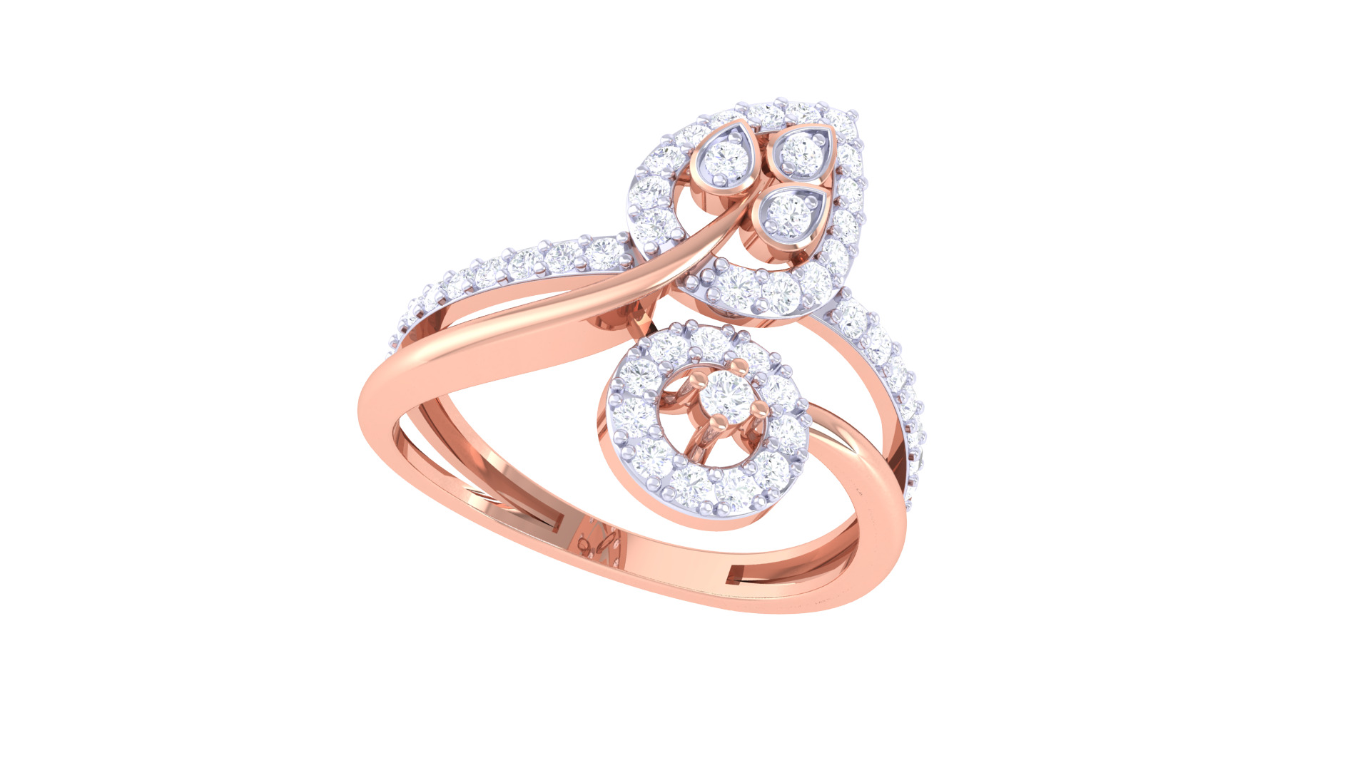 Women Ring MTL 3dm STL OBJ FBX Details 3D print model_1