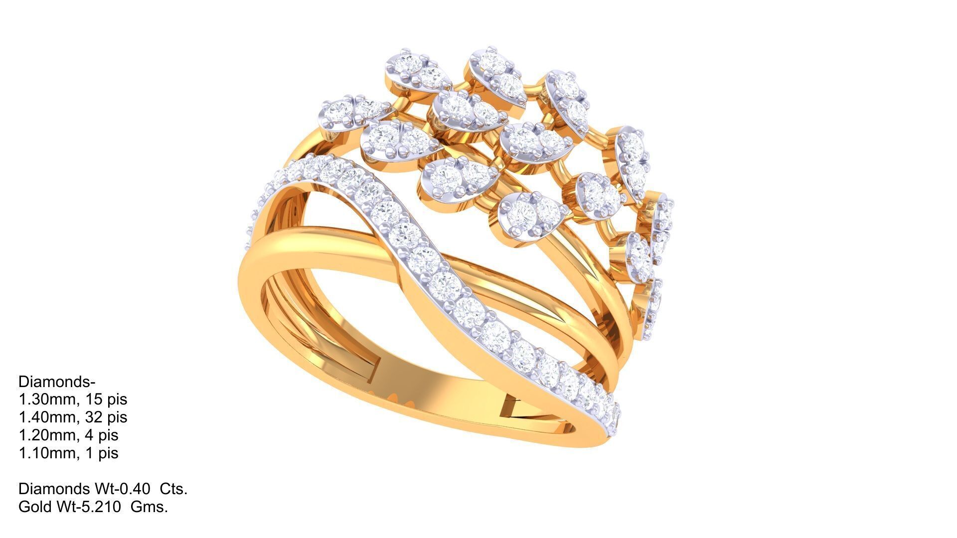   Women Ring MTL 3dm STL OBJ FBX Details 3D print model_2