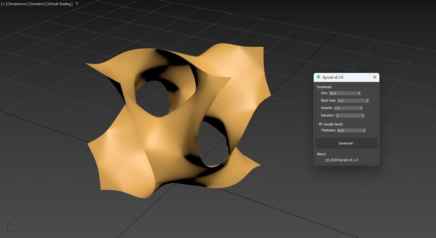 Gyroid Minimal Surface for 3dsMax plugins 3D model 3D model 3D model_1