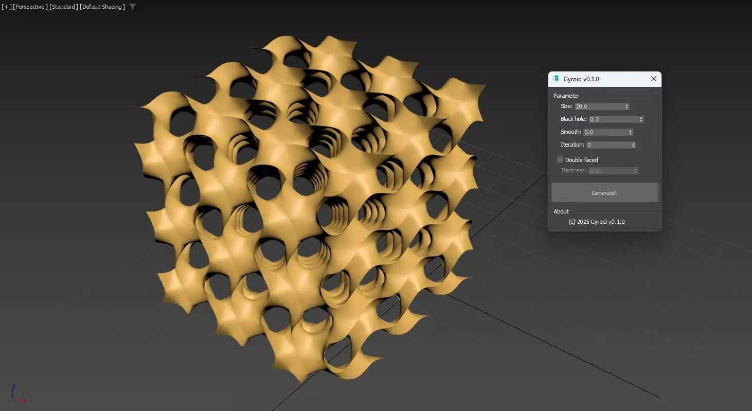 Gyroid Minimal Surface for 3dsMax plugins 3D model 3D model 3D model_0