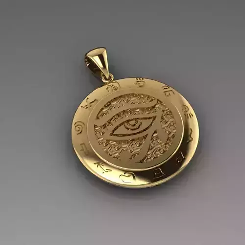 Egyptian Eye of Horus Pendant just STL