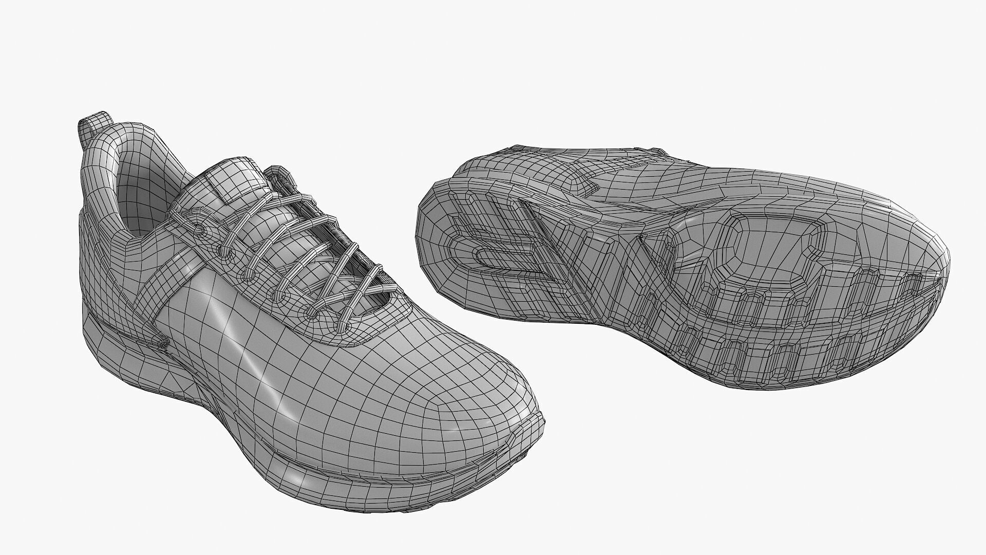 Female Denim Collection Cloth Low-poly 3D model_36