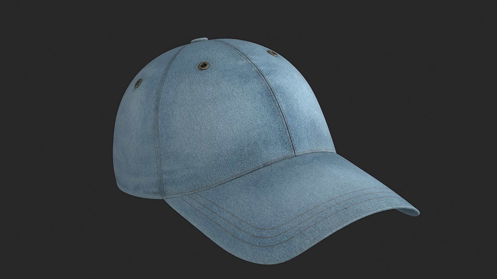 Female Denim Collection Cloth Low-poly 3D model_23