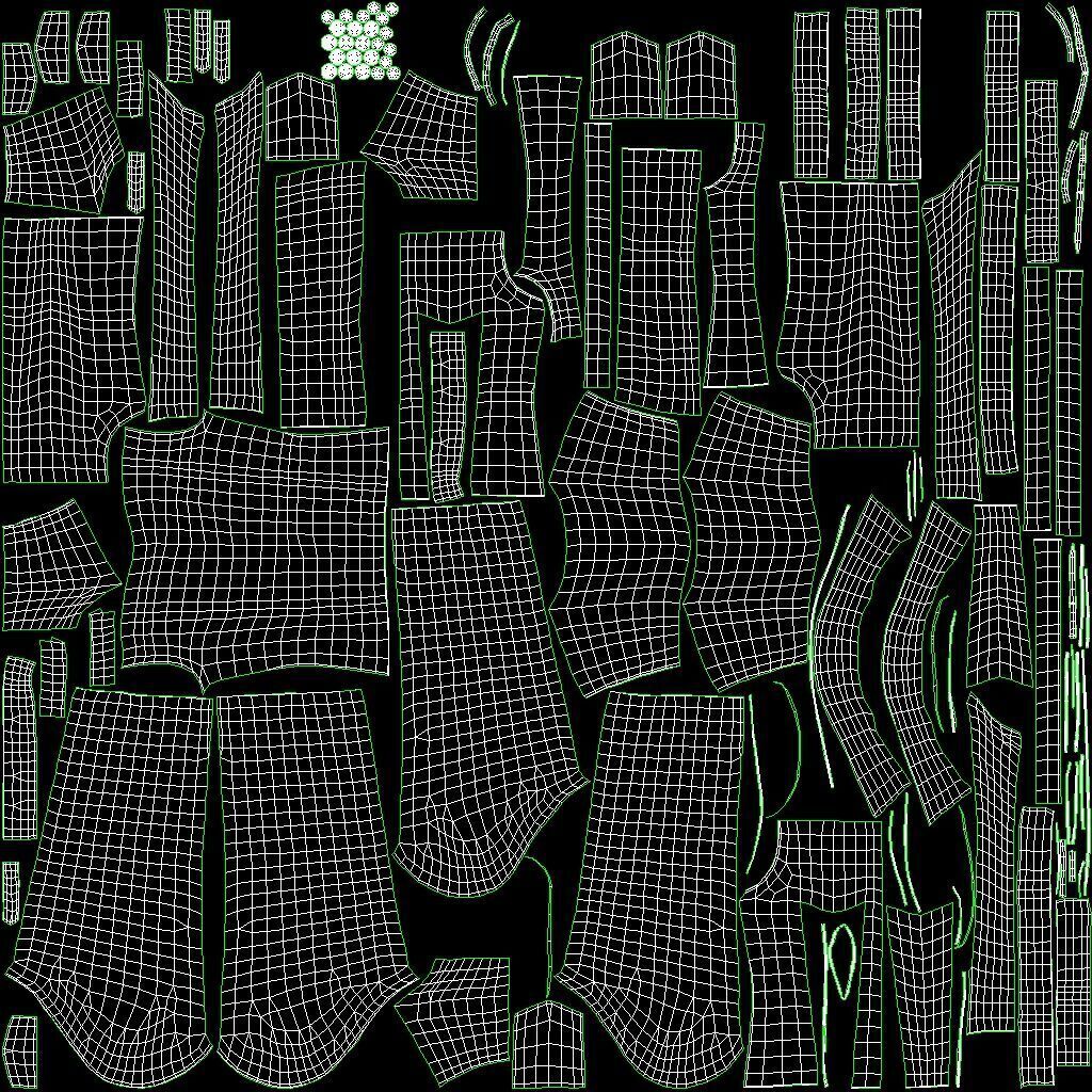 Female Denim Collection Cloth Low-poly 3D model_40