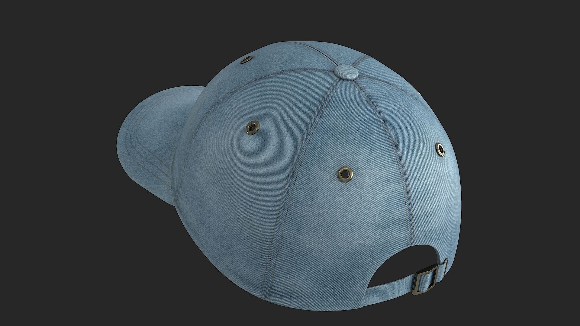 Female Denim Collection Cloth Low-poly 3D model_24