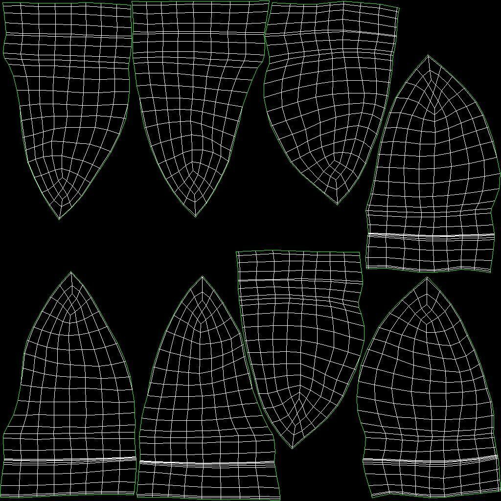 Female Denim Collection Cloth Low-poly 3D model_37