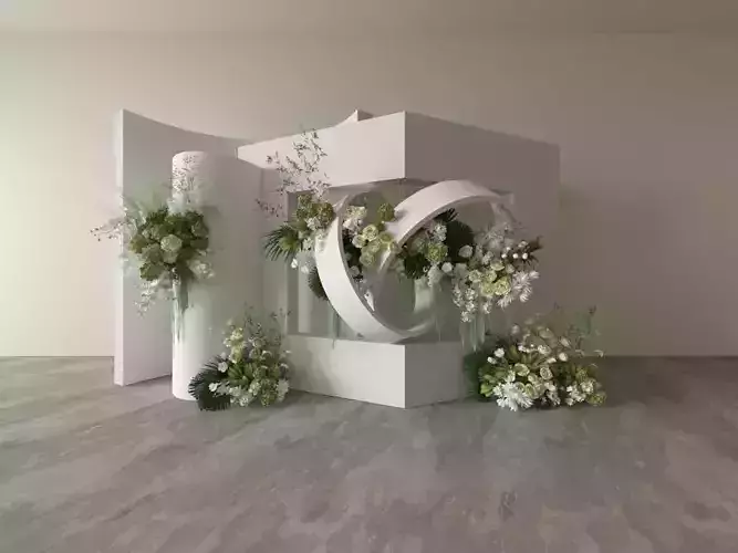 Floristry Fine art display 3D model