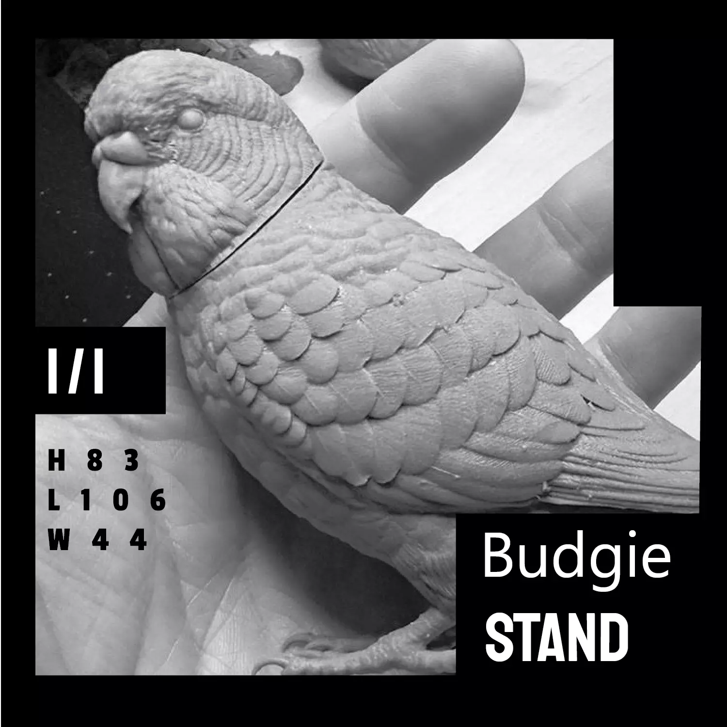 Budgie Stand version 3D print model_0