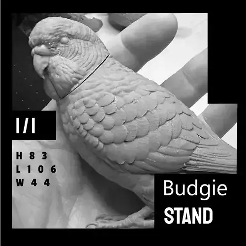 Budgie Stand version 3D print model