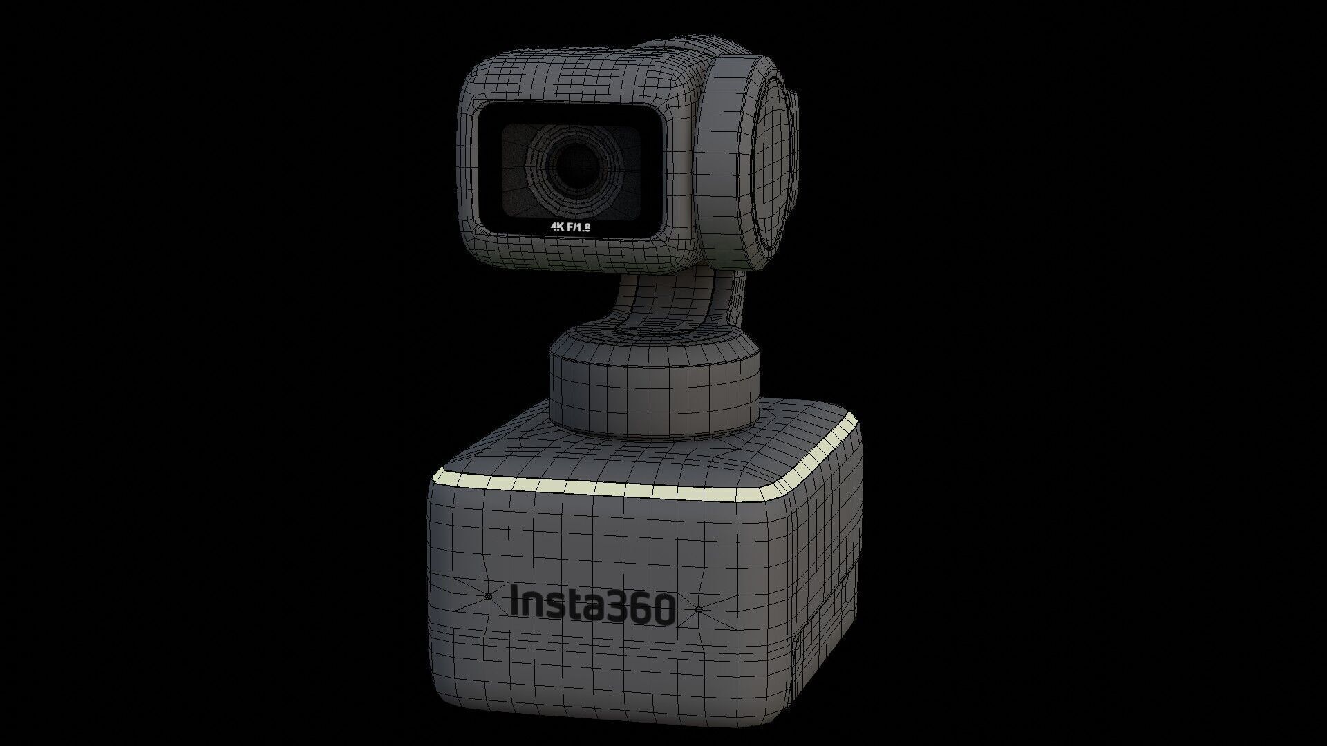 Insta360 Link Webcam Low-poly 3D model_26