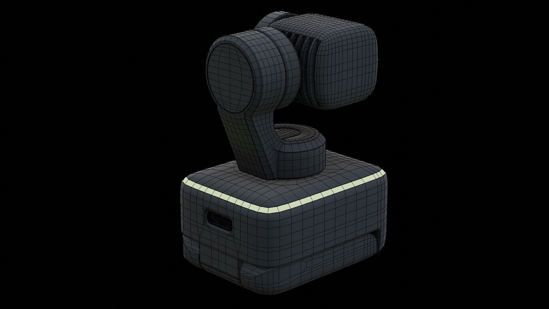 Insta360 Link Webcam Low-poly 3D model_32