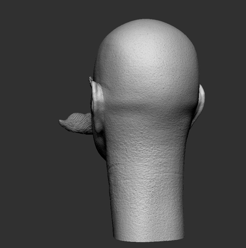 Gerald Robotnik head printable 3D print model_25