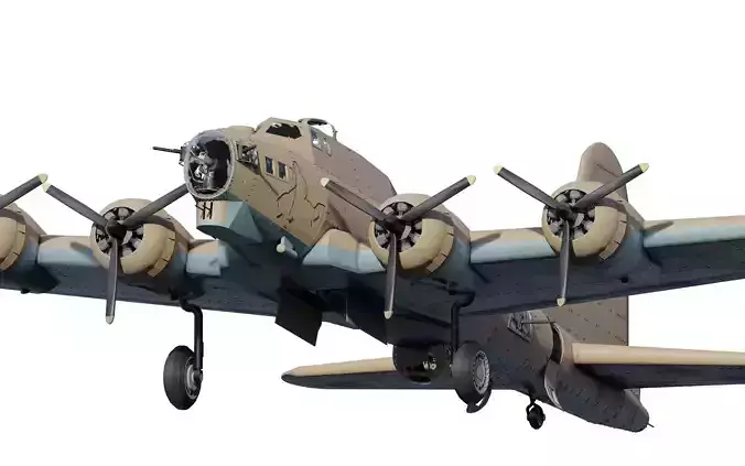 Boeing b-17 flying fortress 3D model