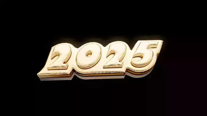 2025 New Year Sign