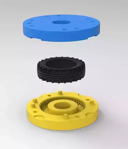 Mold for diecast tire 12 Scale 1 to 10 and 1 to 14 and 1 to 25