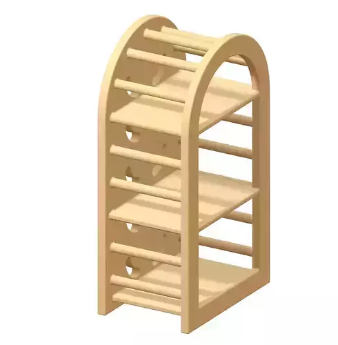 Wooden Wall Mount Stand 3D print model
