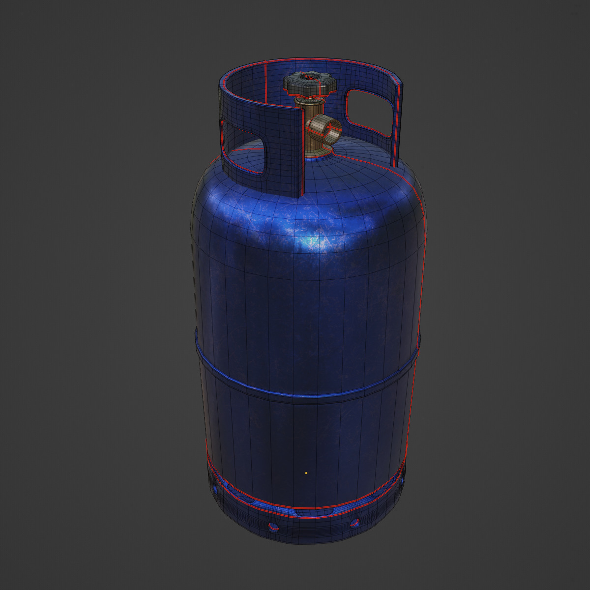Gas Cylinder 03 3D model_7