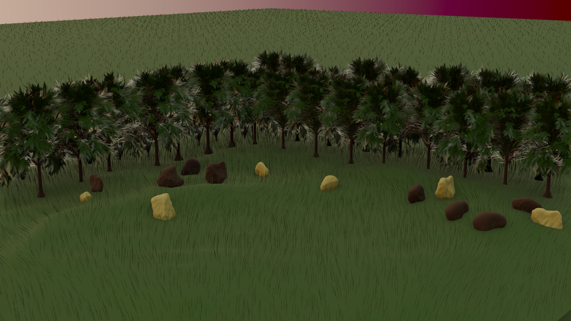 small forest Free low-poly 3D model_1