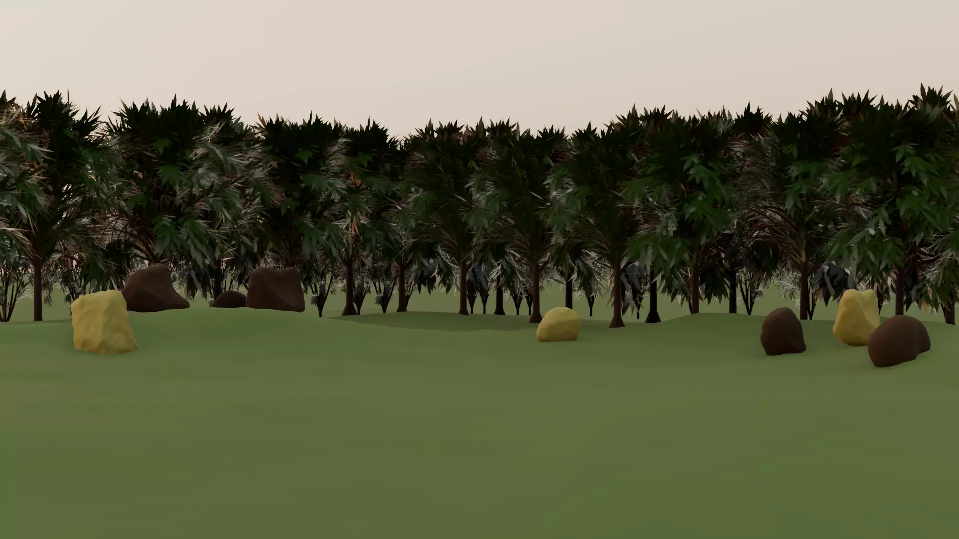 small forest Free low-poly 3D model_0