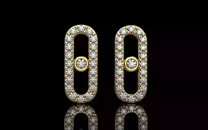 Stud earring model 776