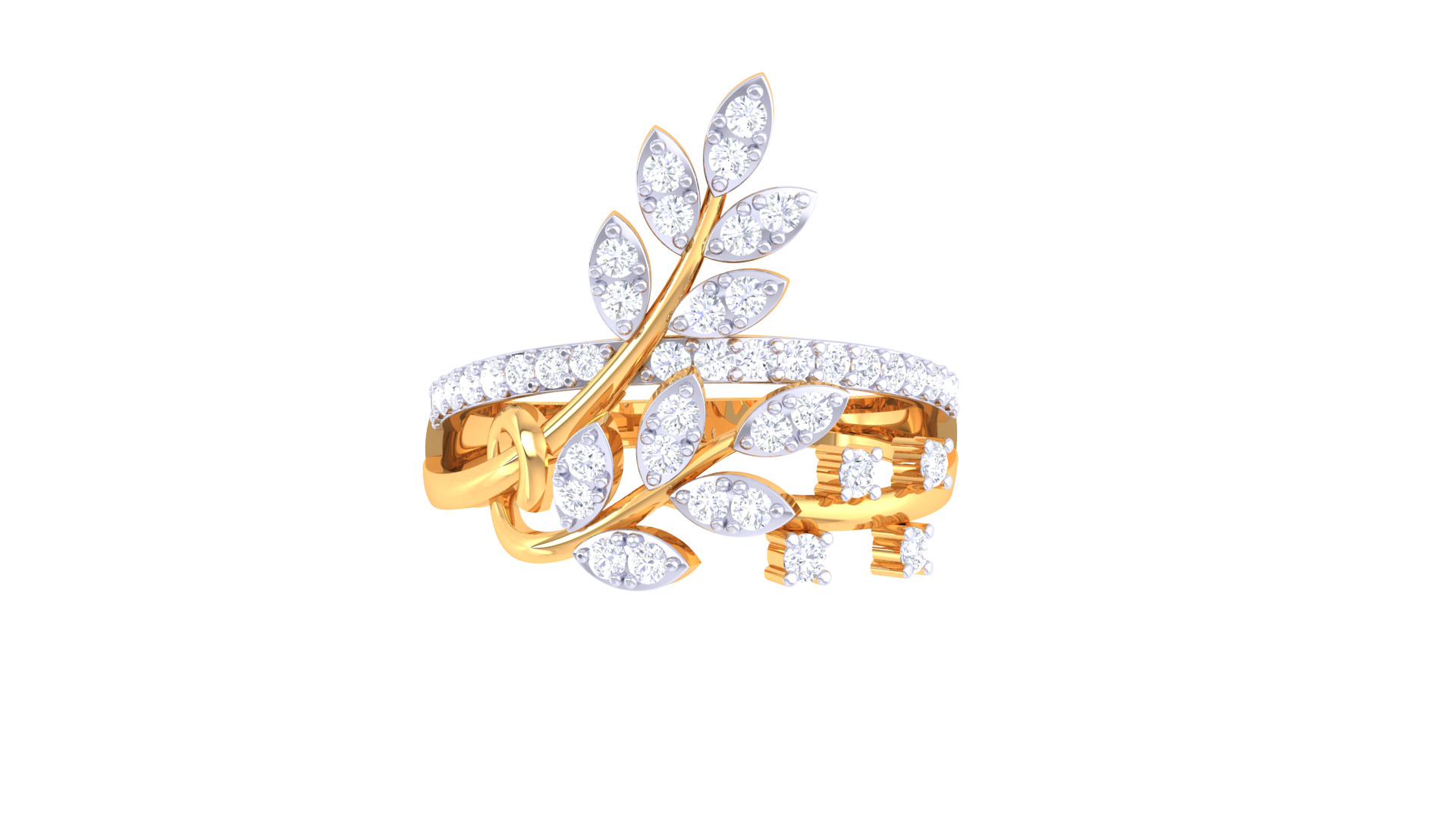  Women Ring MTL 3dm STL OBJ FBX Details 3D print model_3