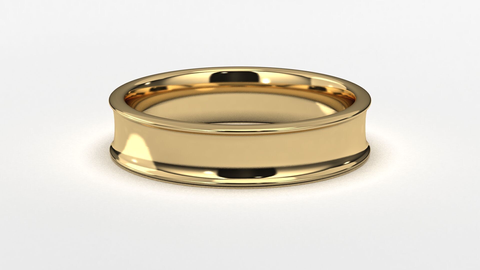 Band Ring for Men print model 3D R0136 W 5mm EU48- 70 3D print model_7