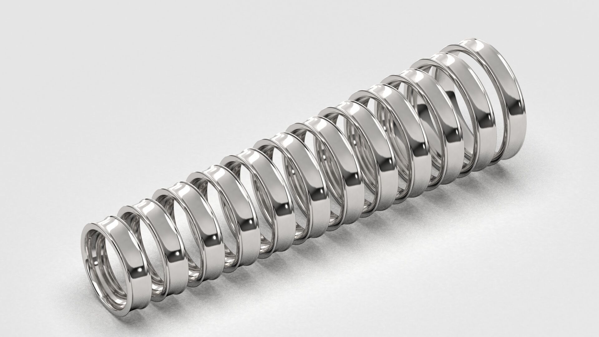 Band Ring for Men print model 3D R0136 W 5mm EU48- 70 3D print model_4