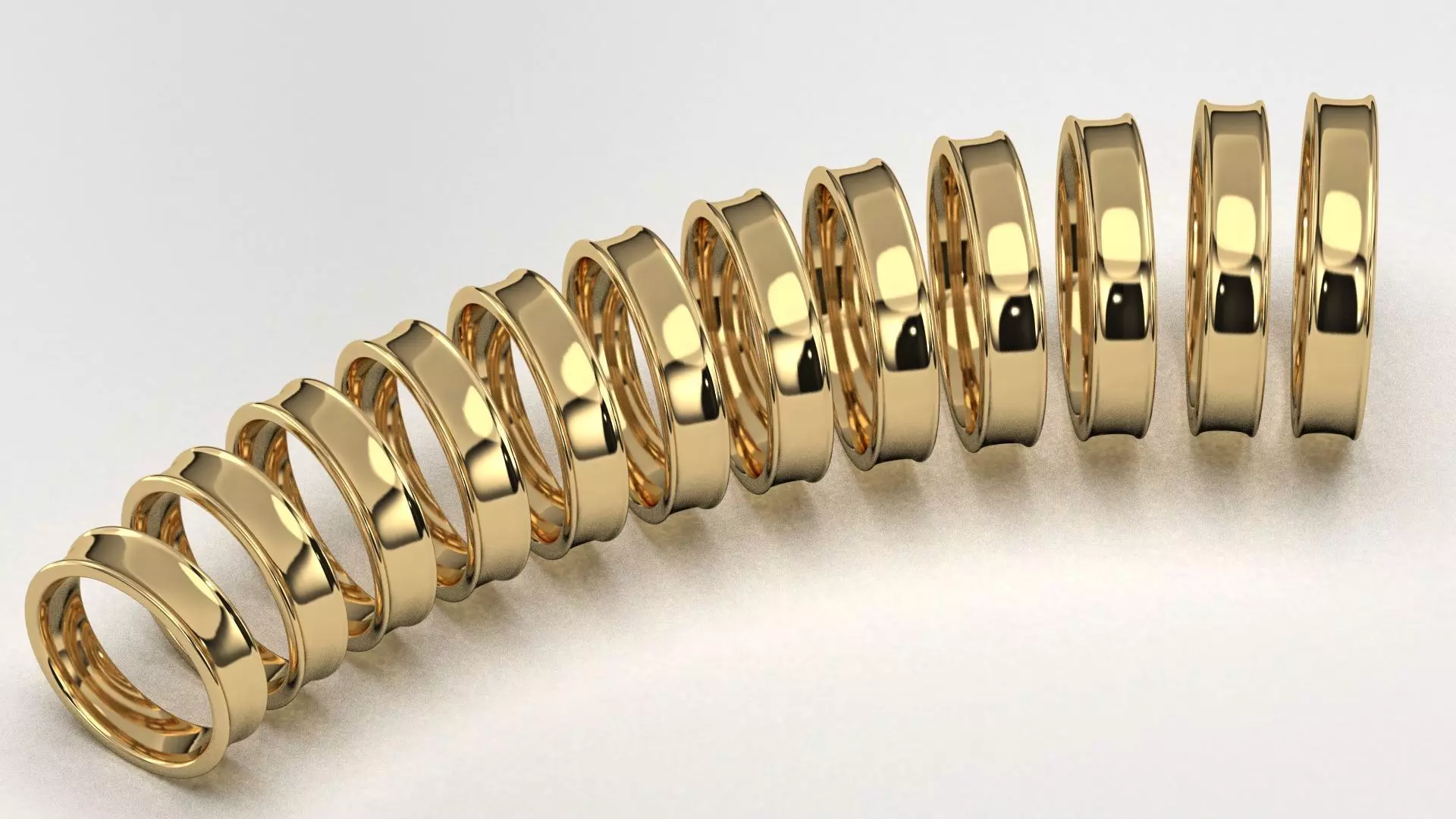 Band Ring for Men print model 3D R0136 W 5mm EU48- 70 3D print model_0