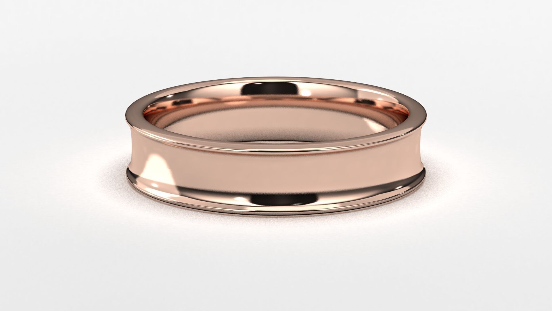 Band Ring for Men print model 3D R0136 W 5mm EU48- 70 3D print model_13