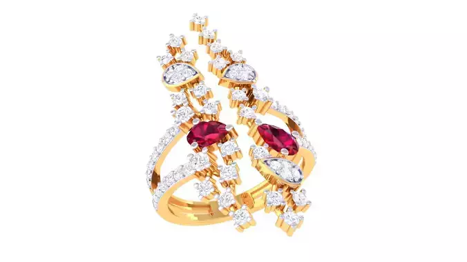  Women Ring MTL 3dm STL OBJ FBX Details