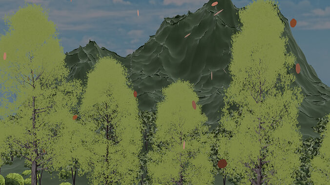 garden  Free low-poly 3D model