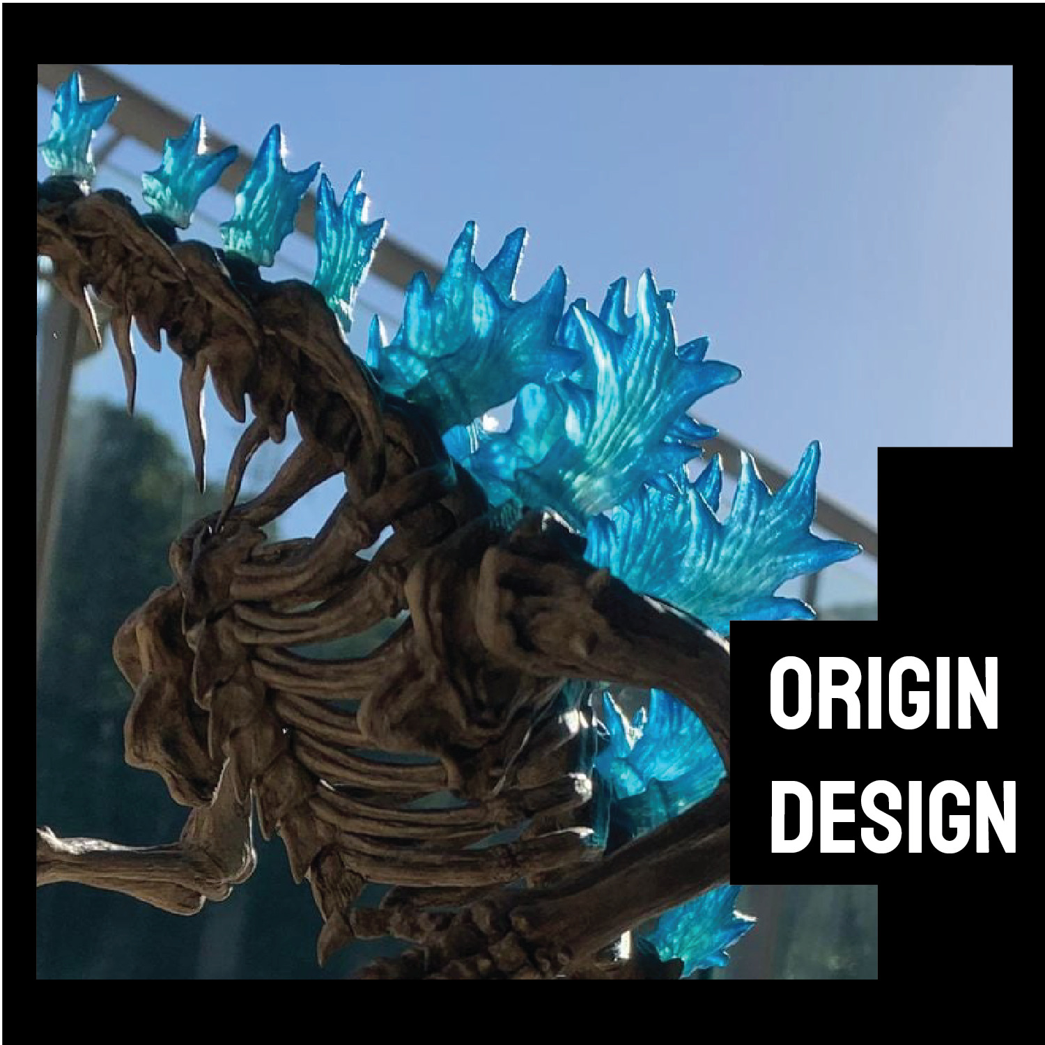Godzilla skeleton 3D print model_1