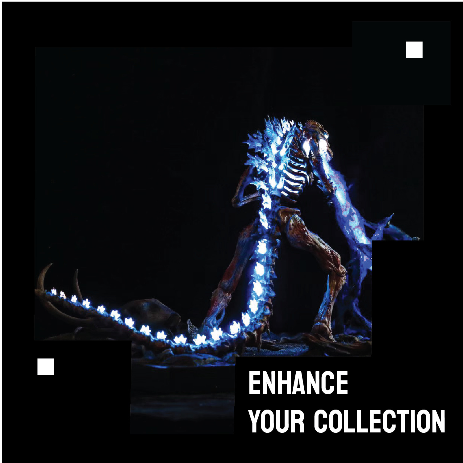 Godzilla skeleton 3D print model_3