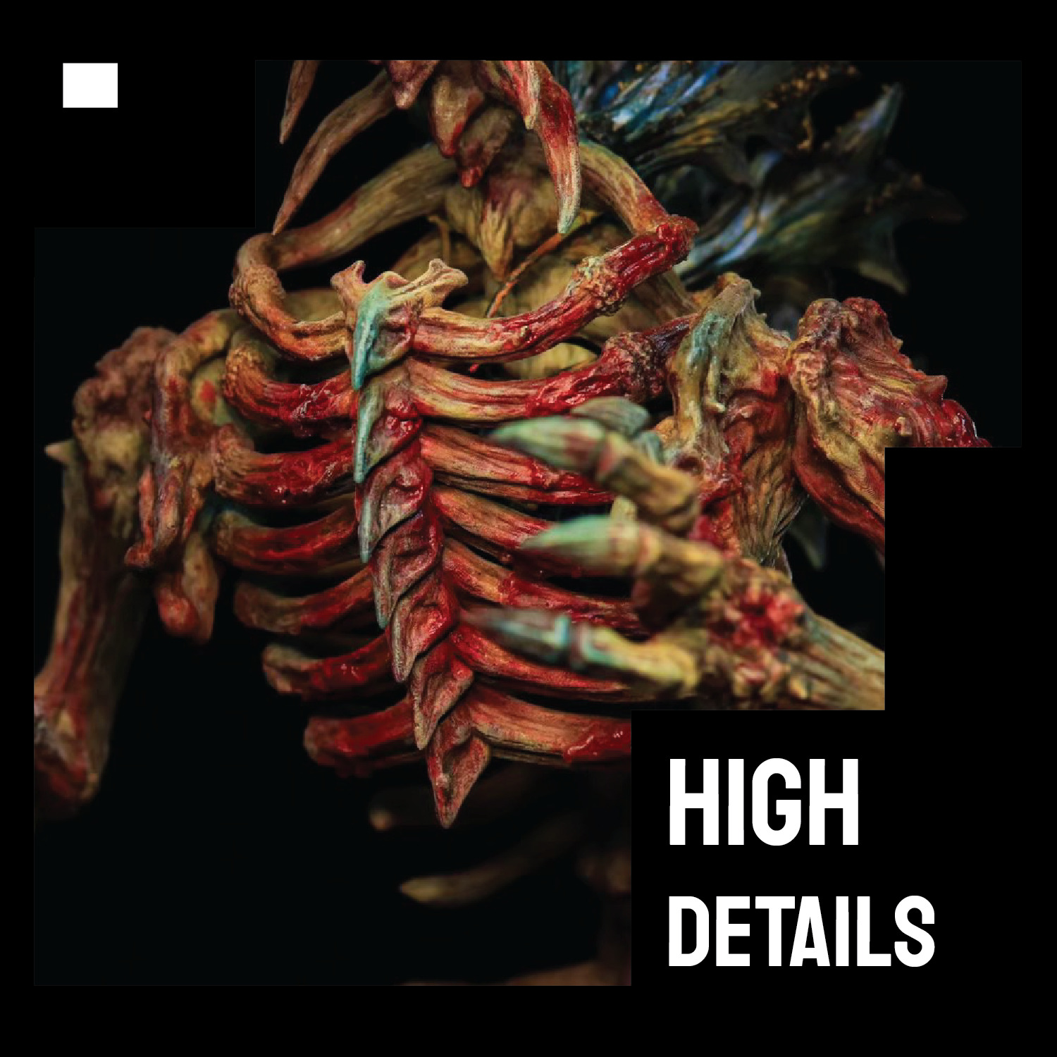 Godzilla skeleton 3D print model_5