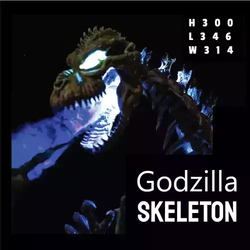 Godzilla skeleton 3D print model
