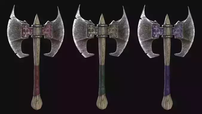 Double-bladed axe