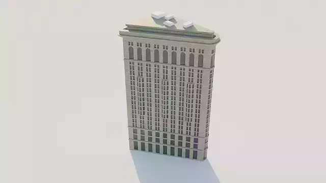 Flatiron Building NYC Iconic Historic 3D Model