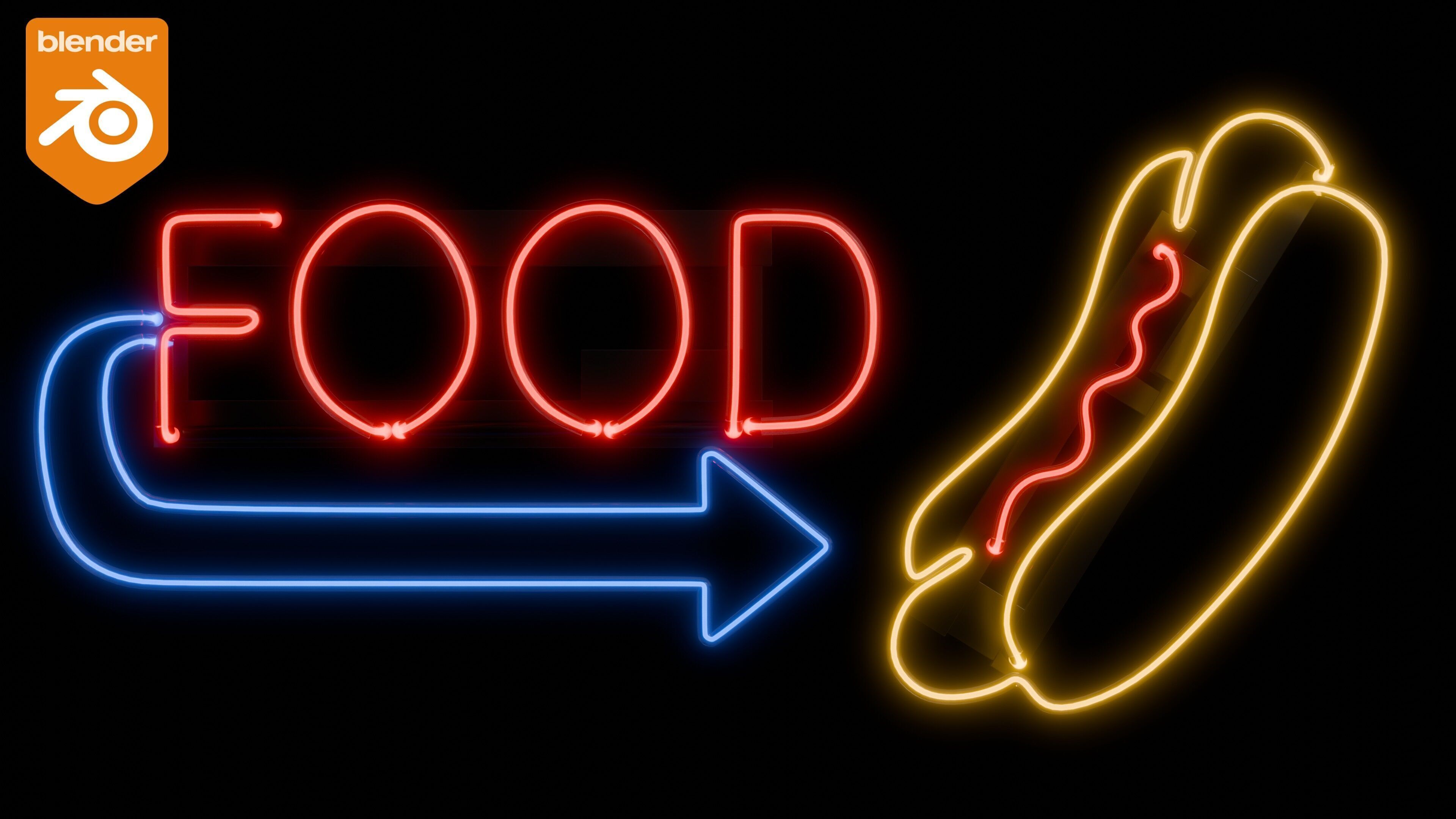 Neon Signs Asset Pack 3D model_9