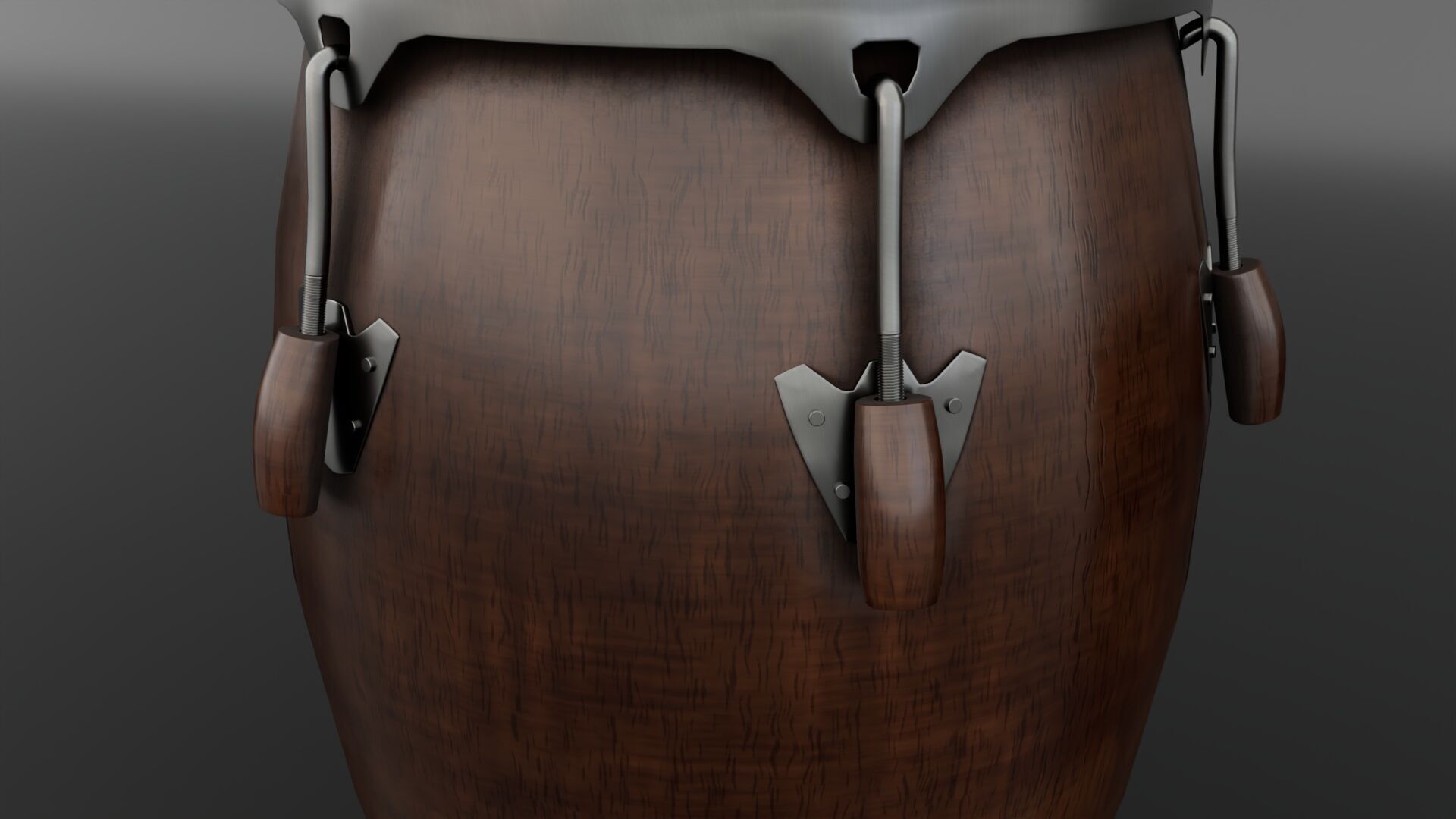 Conga Drum 3D model_4