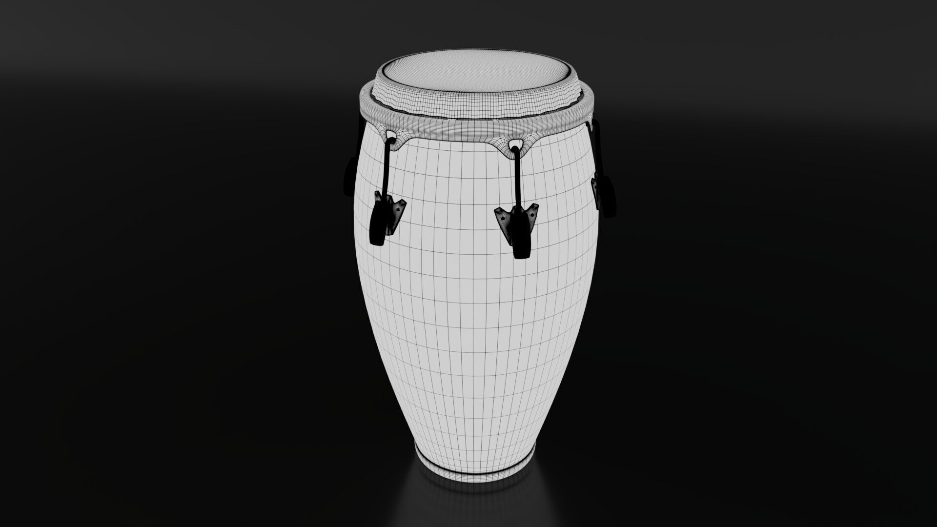 Conga Drum 3D model_5