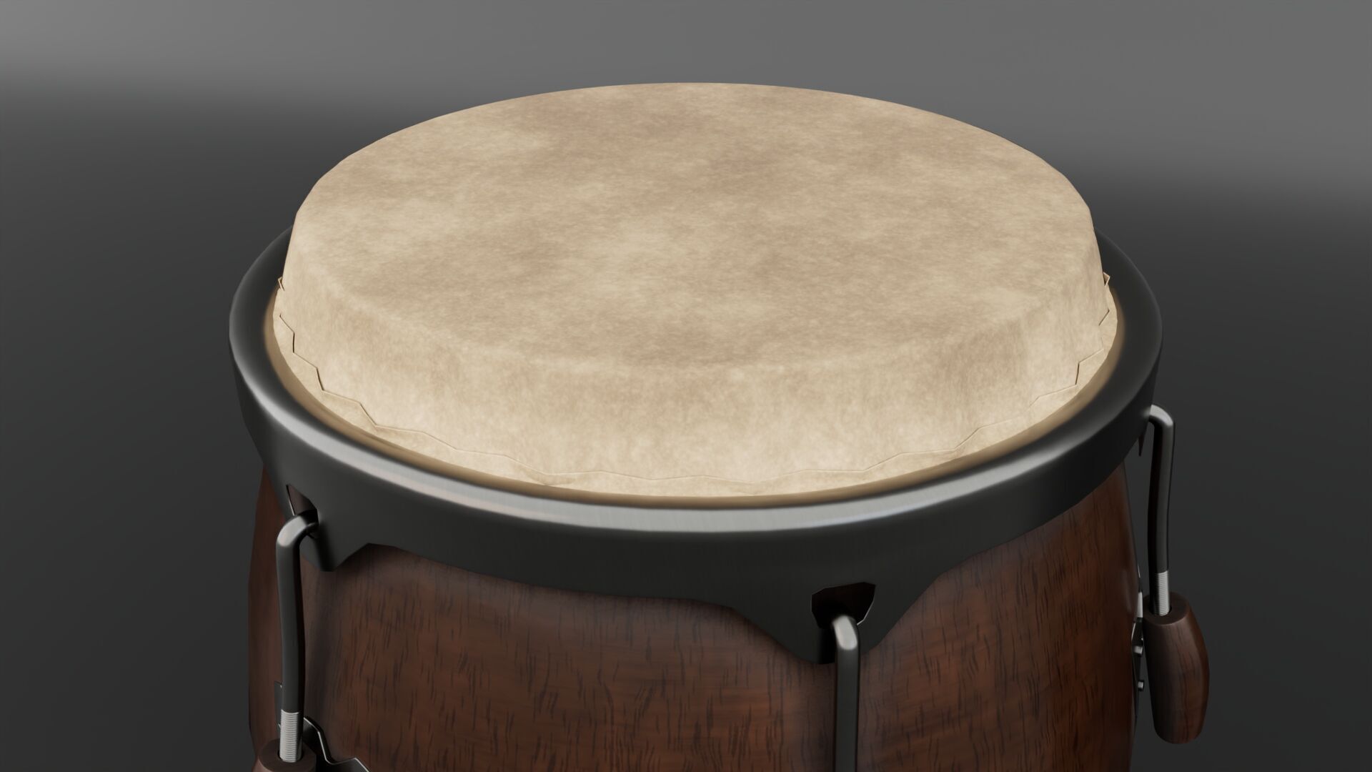 Conga Drum 3D model_2