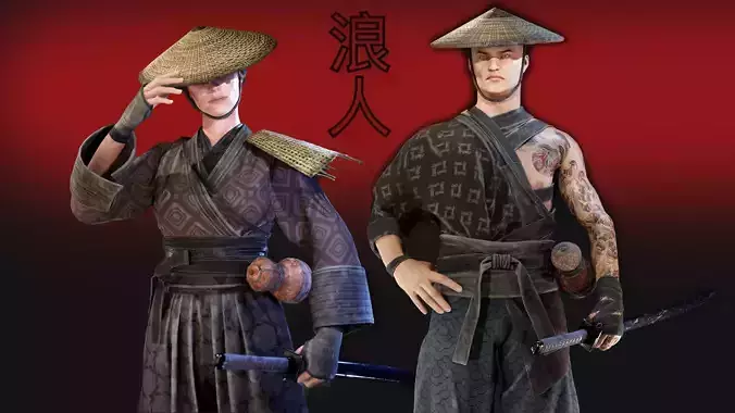 Ronin package 3D Model Collection