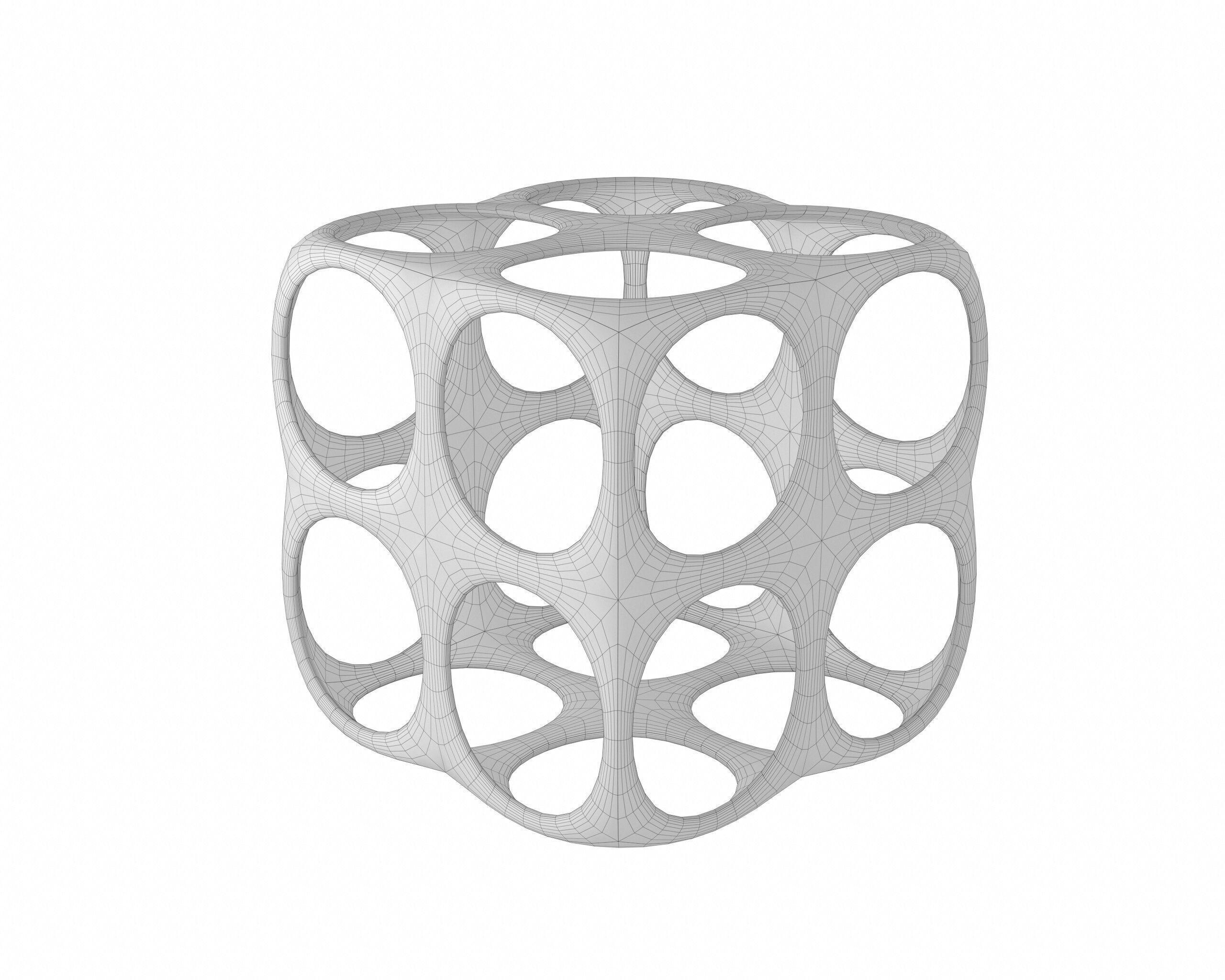 Decor Cube 3D model_6