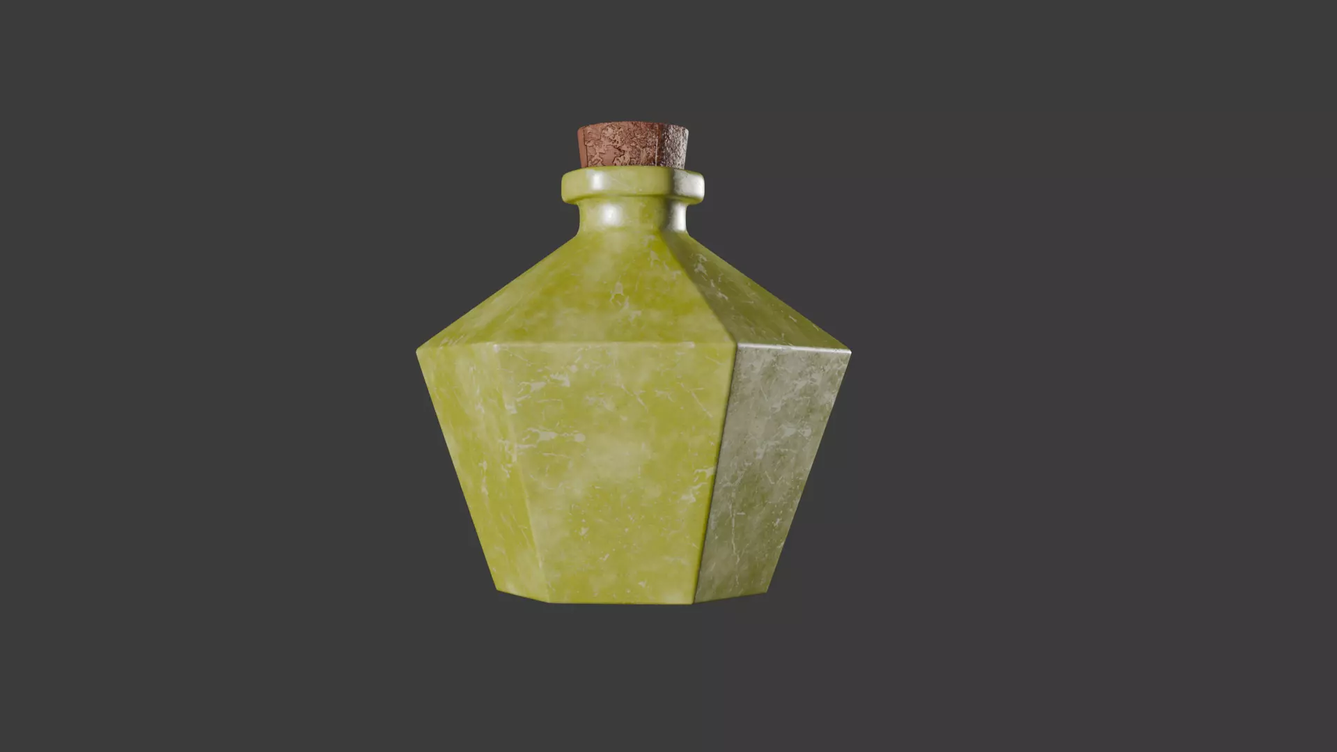 Moon light potion Low-poly 3D model