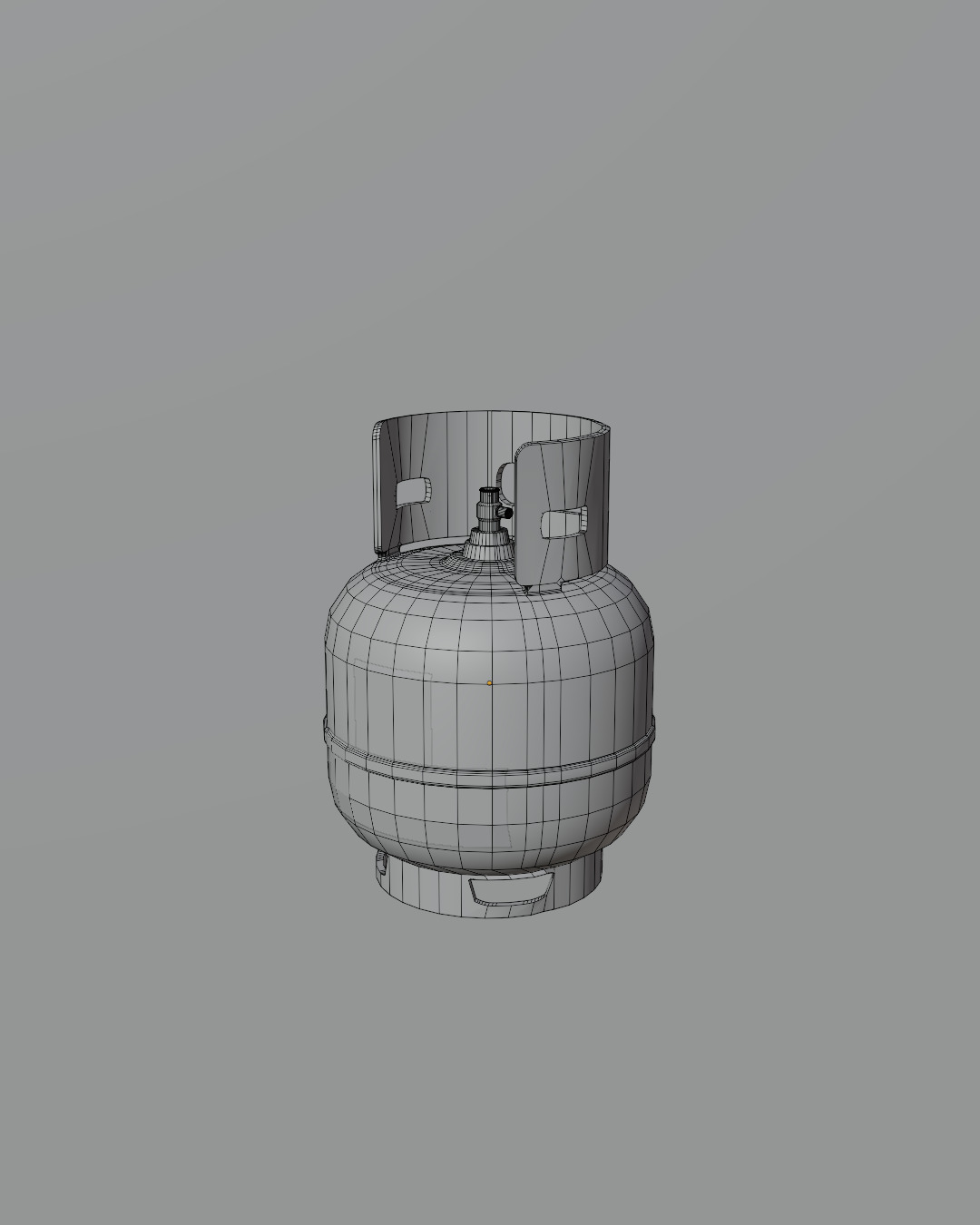 Indonesia LPG Gas Cylinder 3D Model 3D model_2