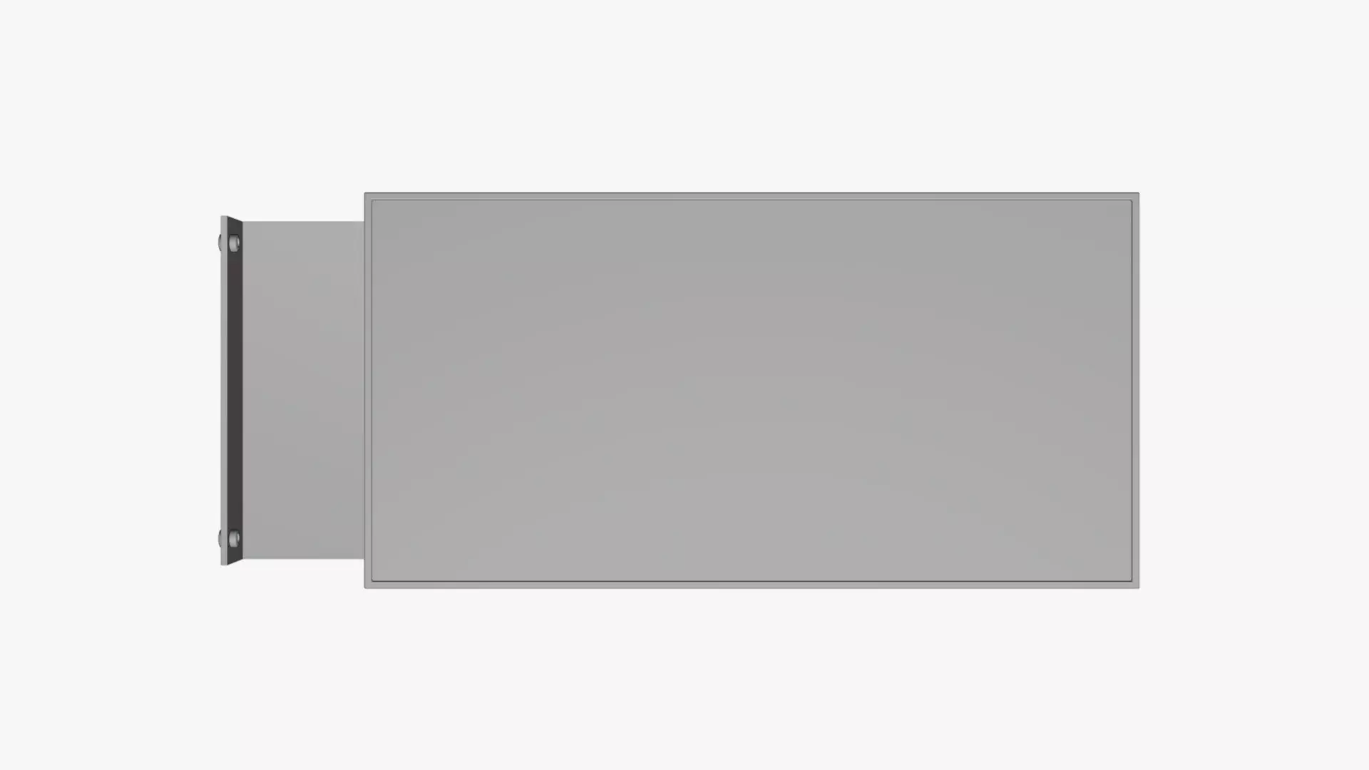 Basic Shop Sign - Geometry Only No Textures No Materials 3D model_0