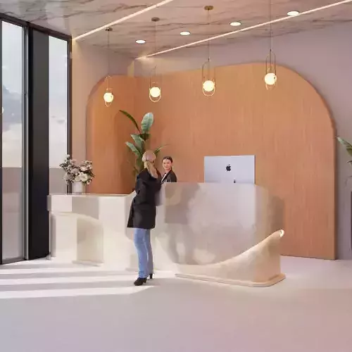 Reception design 3 Low-poly 3D model