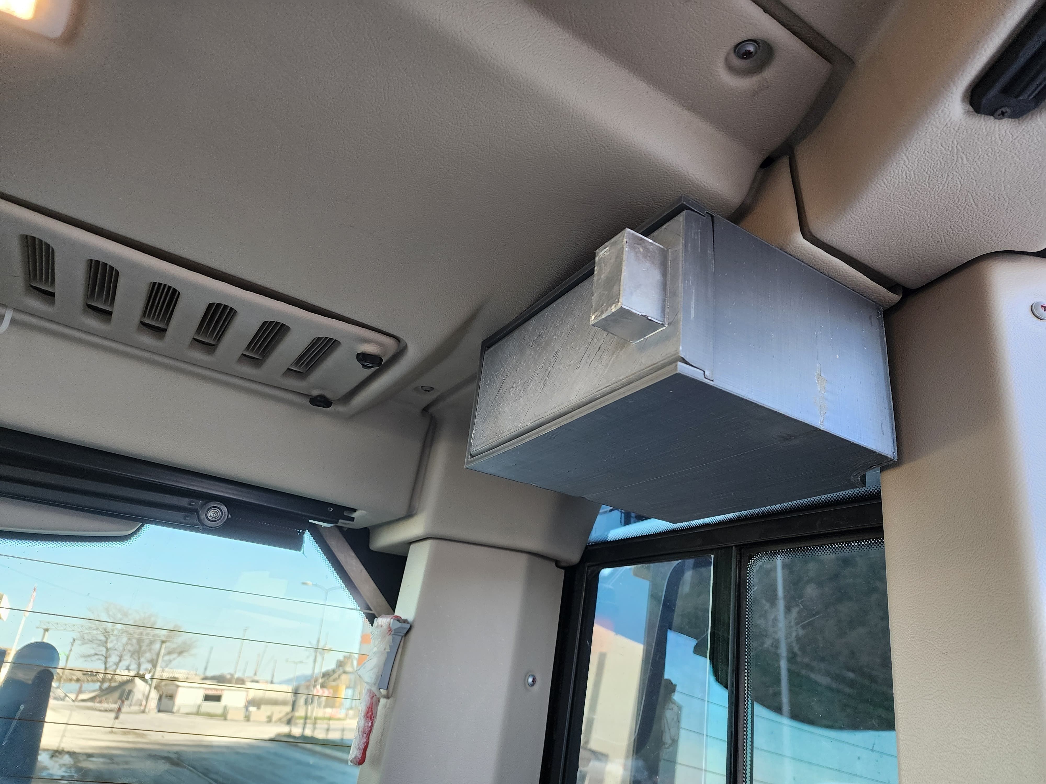 Cooling Cabinet and Storage for Hidromek HMK 600MG Grader 3D print model_3