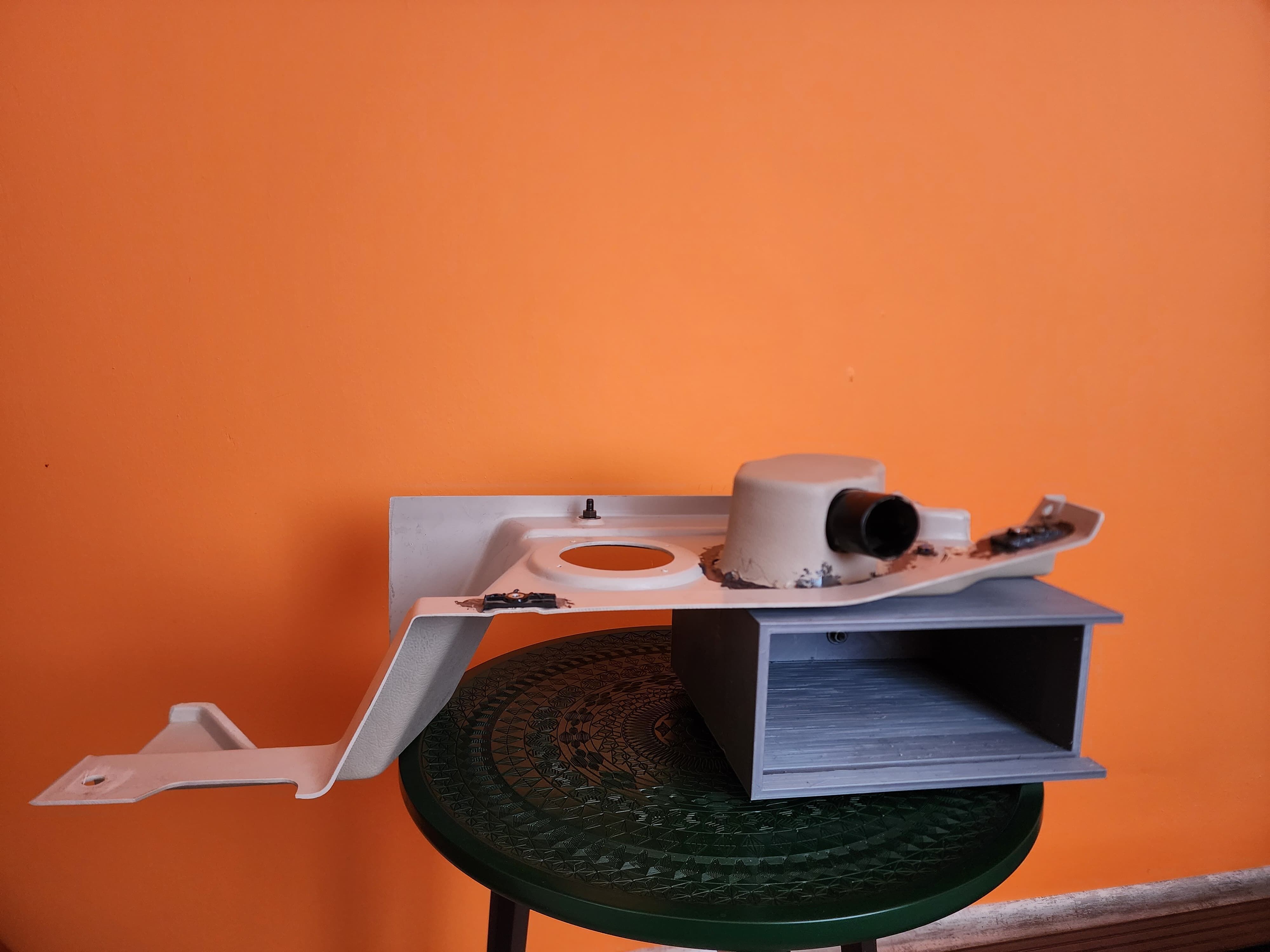 Cooling Cabinet and Storage for Hidromek HMK 600MG Grader 3D print model_7